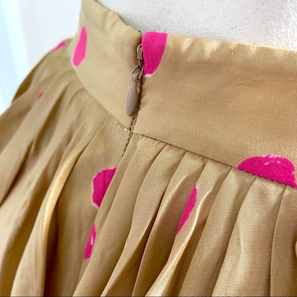 Kate Spade Melody Pleated Skirt cream & pink 2 - Picture 6 of 7